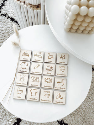 Dagroutine pictogrammen - yourlittlefamily-nl - Dagroutine pictogrammen rust en structuur