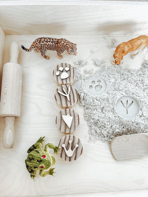 Houten dierensporen stempels - yourlittlefamily-nl -