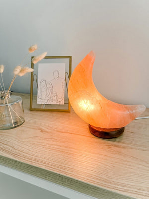 Maanlamp staand oranje - yourlittlefamily-nl -