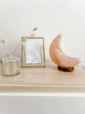 Maanlamp staand oranje - yourlittlefamily-nl -