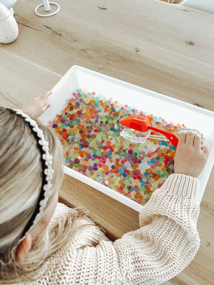 Speelbak + waterparels + grijper - yourlittlefamily-nl -