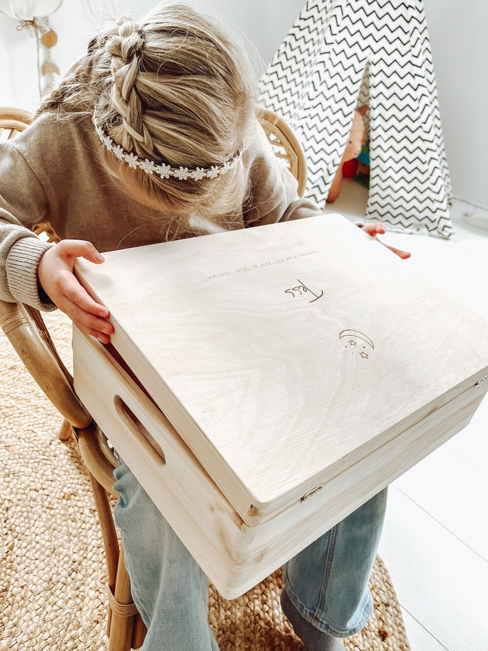 Grote gepersonaliseerde bewaarbox