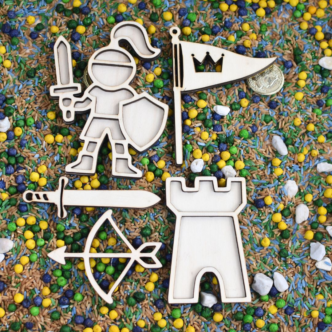 Ridders en Kastelen voor de speelbak