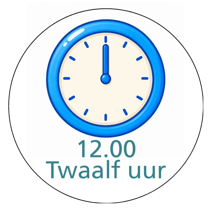 Magnetisch pictogram Tijden