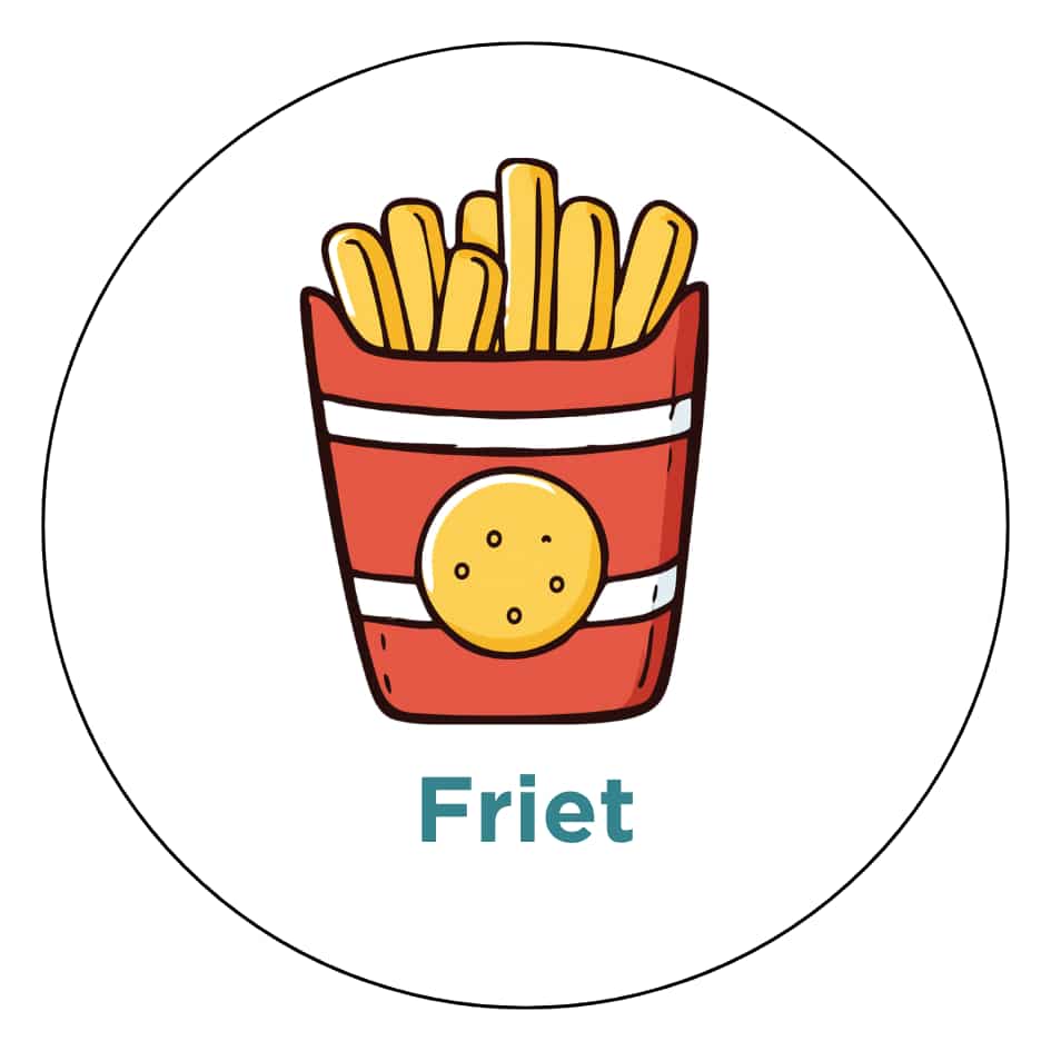 Magnetisch pictogram Friet