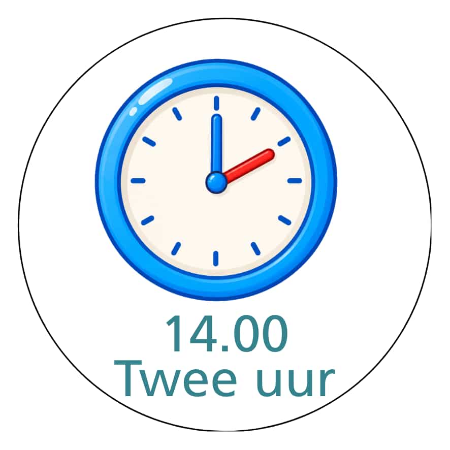 Magnetisch pictogram Tijden