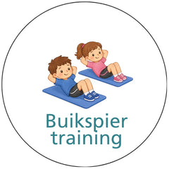 Pictogram uitvoering Buikspiertraining
