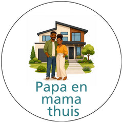 Pictogram uitvoering Papa en mama thuis E