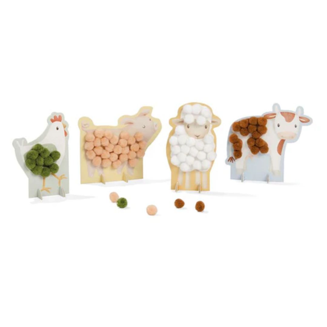 Pompoms Sticking Little Farm – Little Dutch