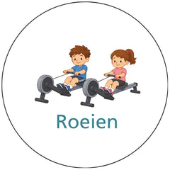 Pictogram uitvoering Roeien