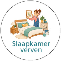 Pictogram uitvoering Slaapkamer verven
