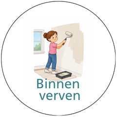 Pictogram uitvoering Binnen verven