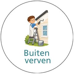 Pictogram uitvoering Buiten verven