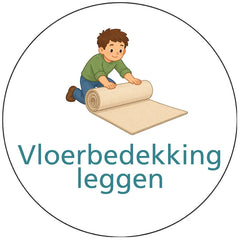 Pictogram uitvoering Vloerbedekking leggen
