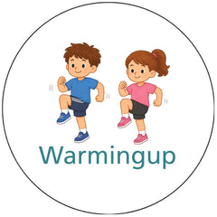 Pictogram uitvoering Warming up