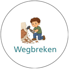 Pictogram uitvoering Wegbreken