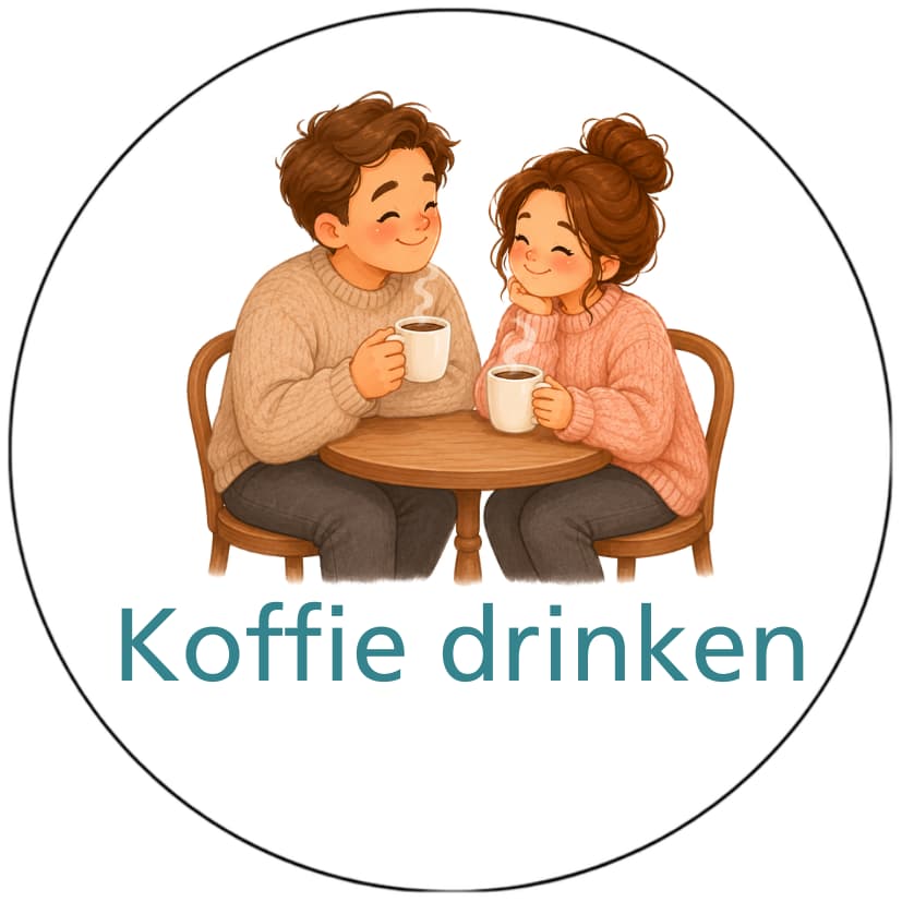 Magnetisch pictogram Koffie drinken