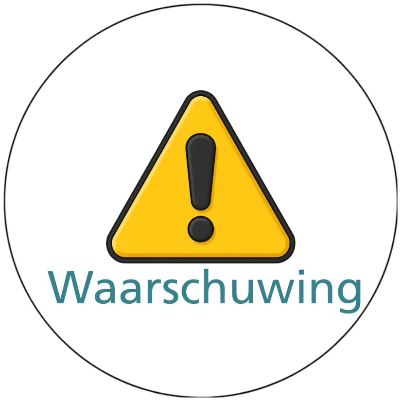 Magnetisch pictogram Waarschuwing