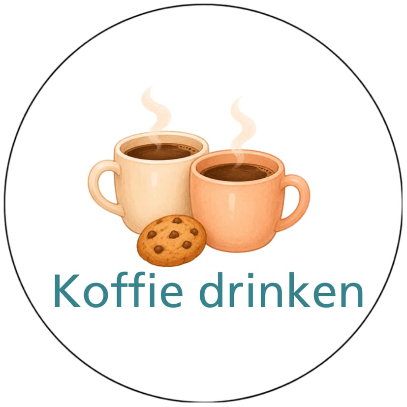 Magnetisch pictogram Koffie drinken