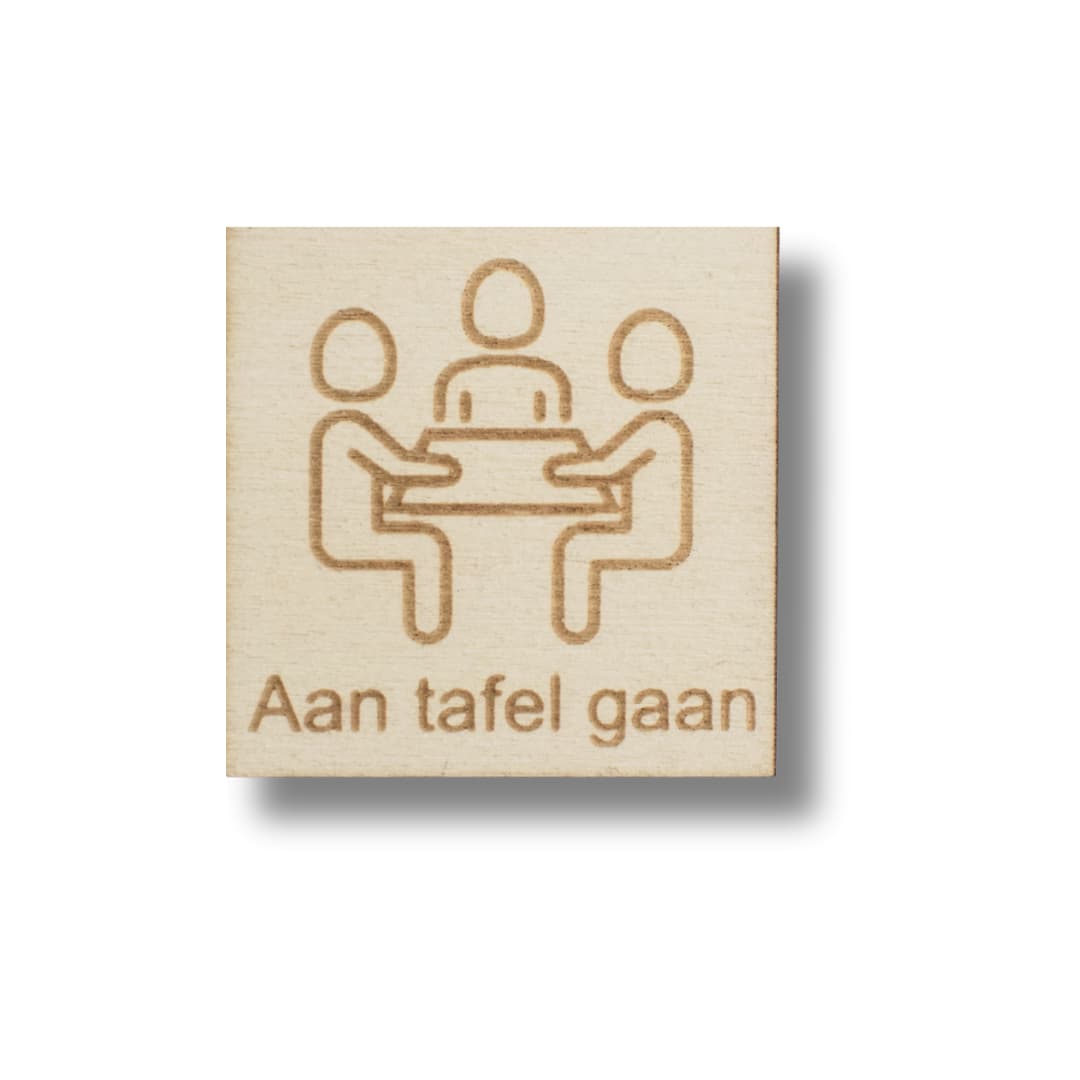 Pictogram Aan tafel gaan