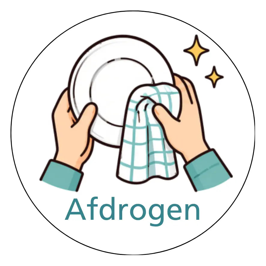 Magnetisch pictogram Afdrogen