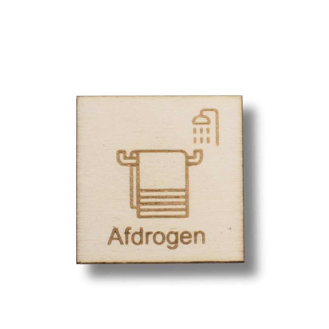 Pictogram Afdrogen