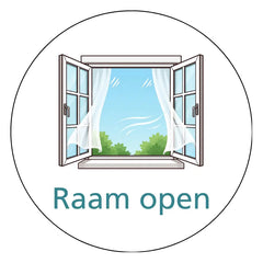 Raam open