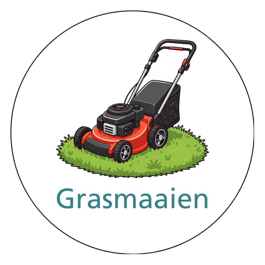 Magnetisch pictogram Grasmaaien
