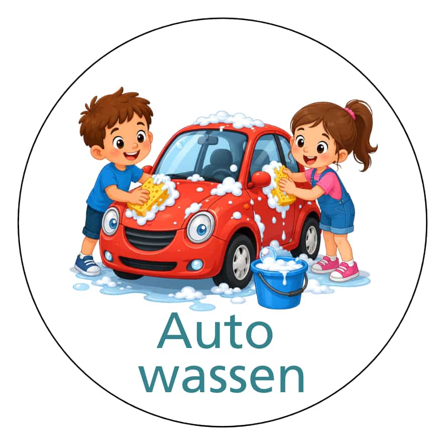 Magnetisch pictogram Auto wassen