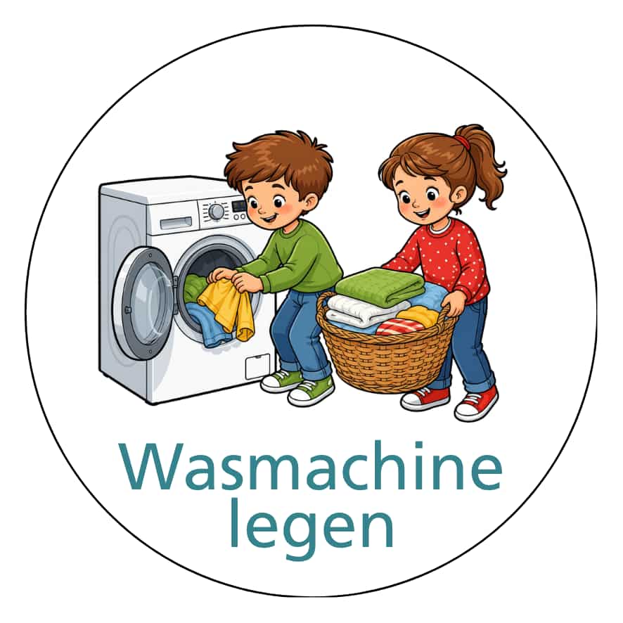 Magnetisch pictogram Wasmachine legen