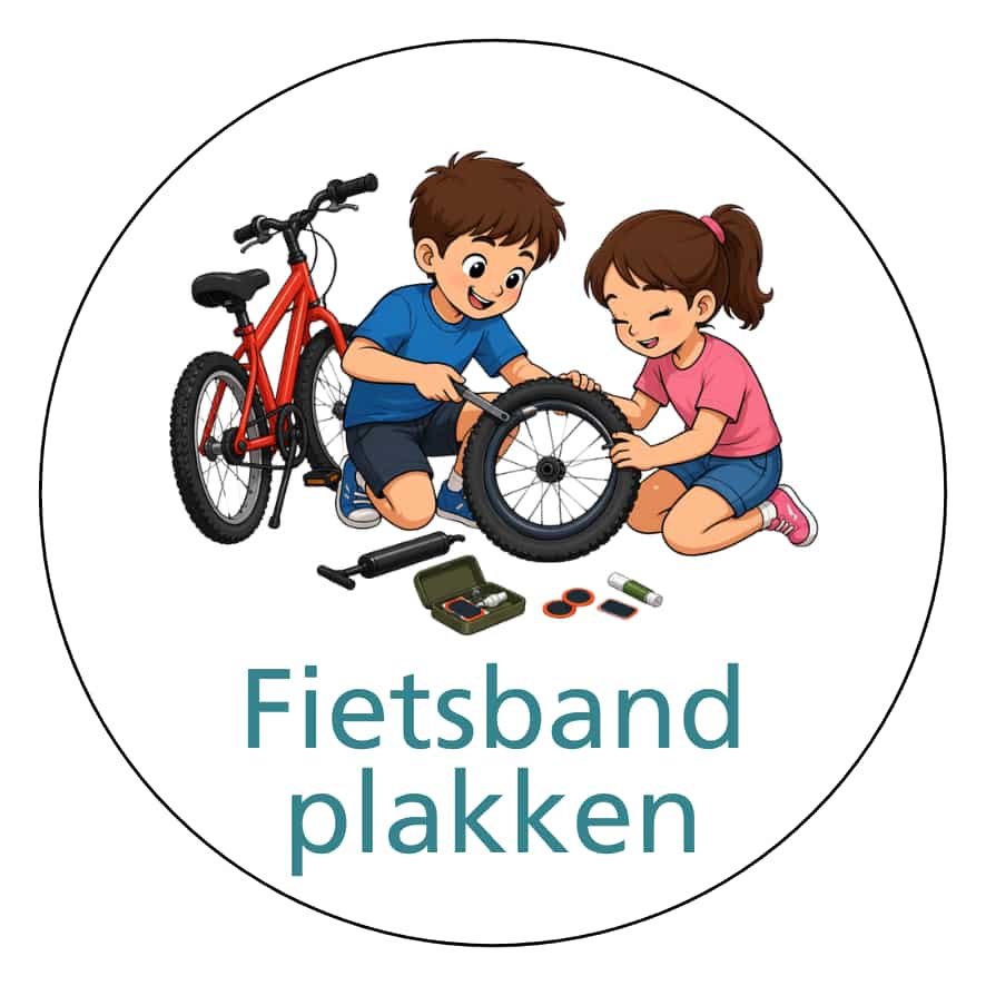 Magnetisch pictogram Fietsband plakken