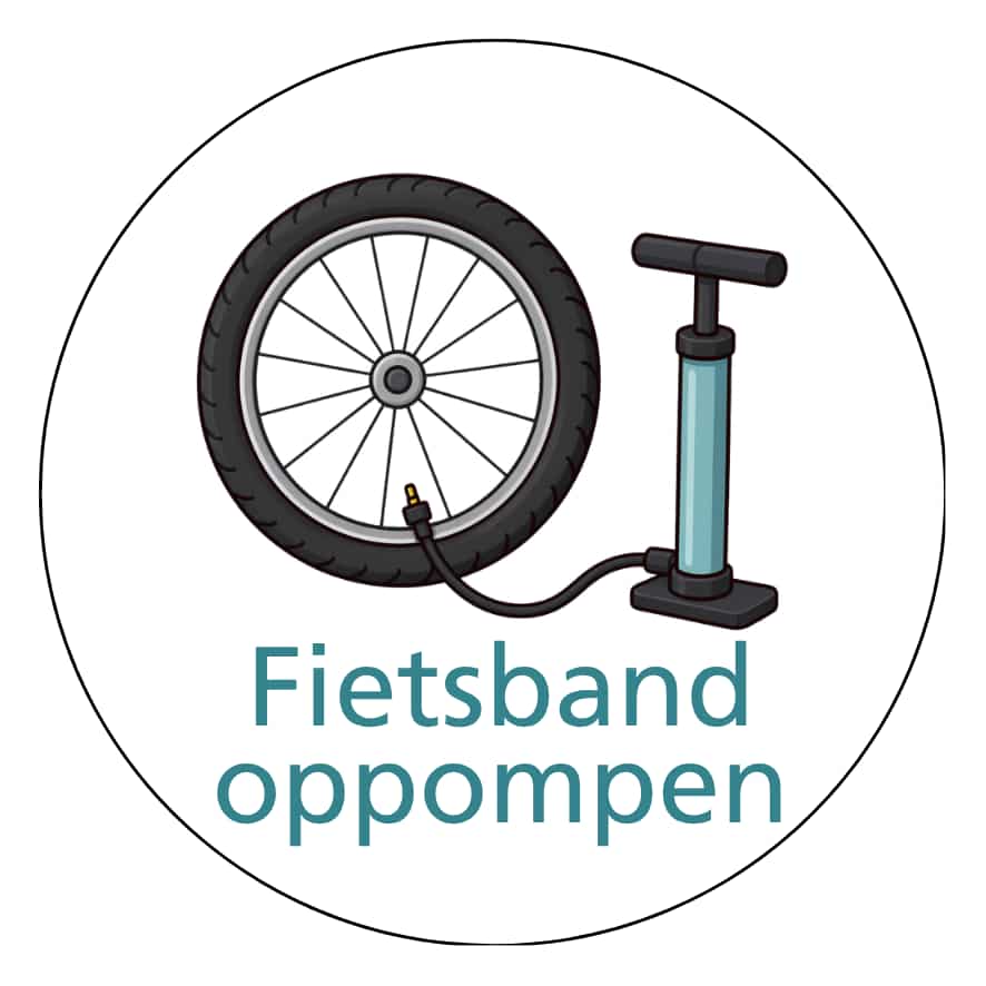 Magnetisch pictogram Fietsband oppompen