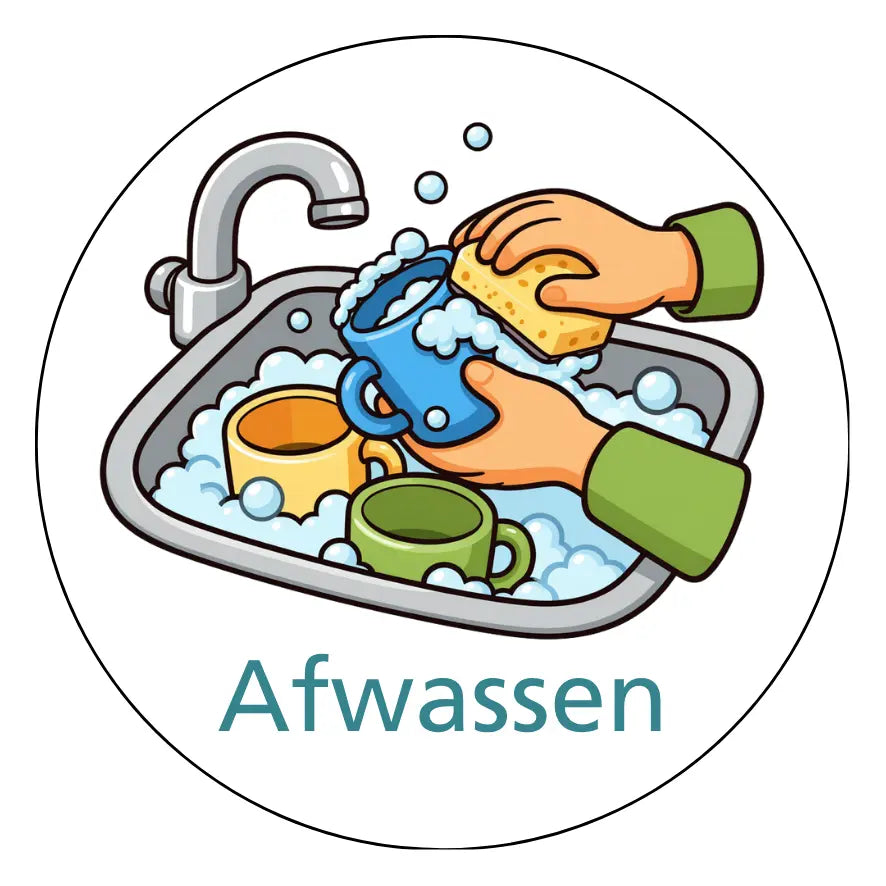 Magnetisch pictogram Afwassen