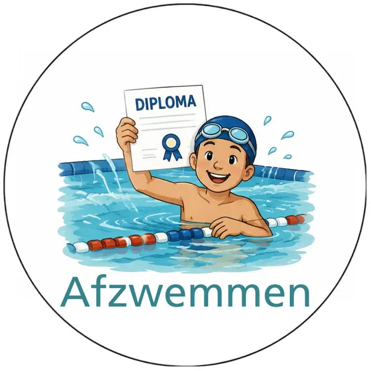 Magnetisch pictogram Afzwemmen