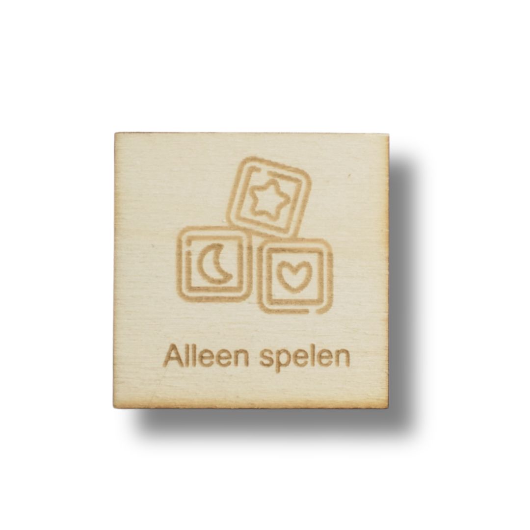 Pictogram Alleen spelen