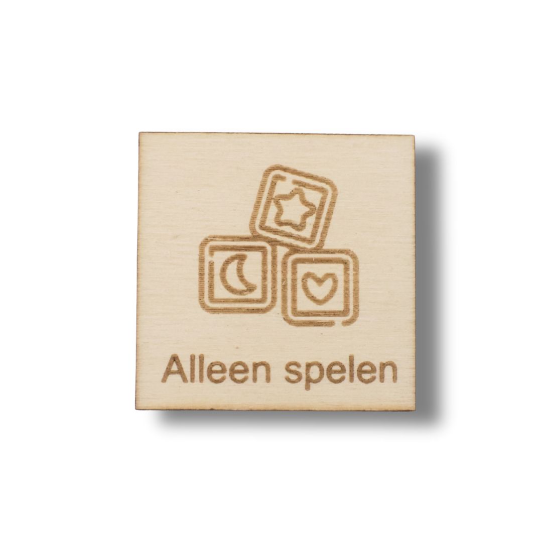 Pictogram Alleen spelen