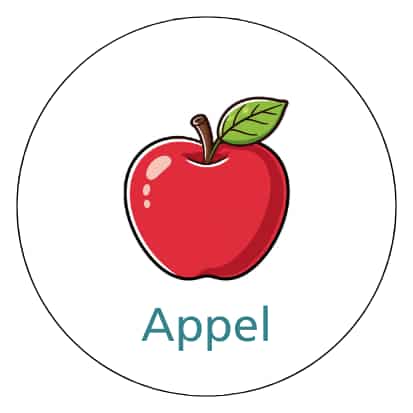 Magnetisch pictogram Appel