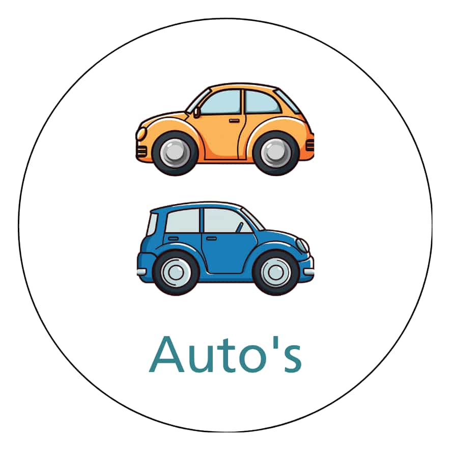 Magnetisch pictogram Auto's