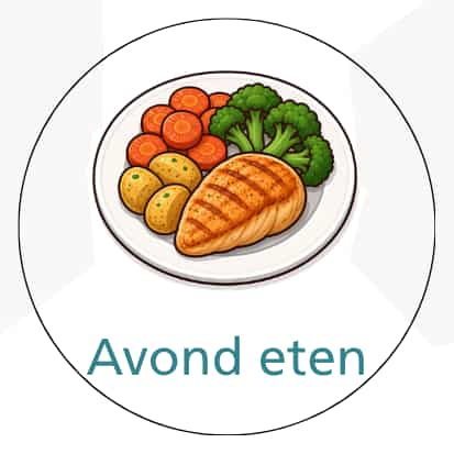 Magnetisch pictogram Avond eten