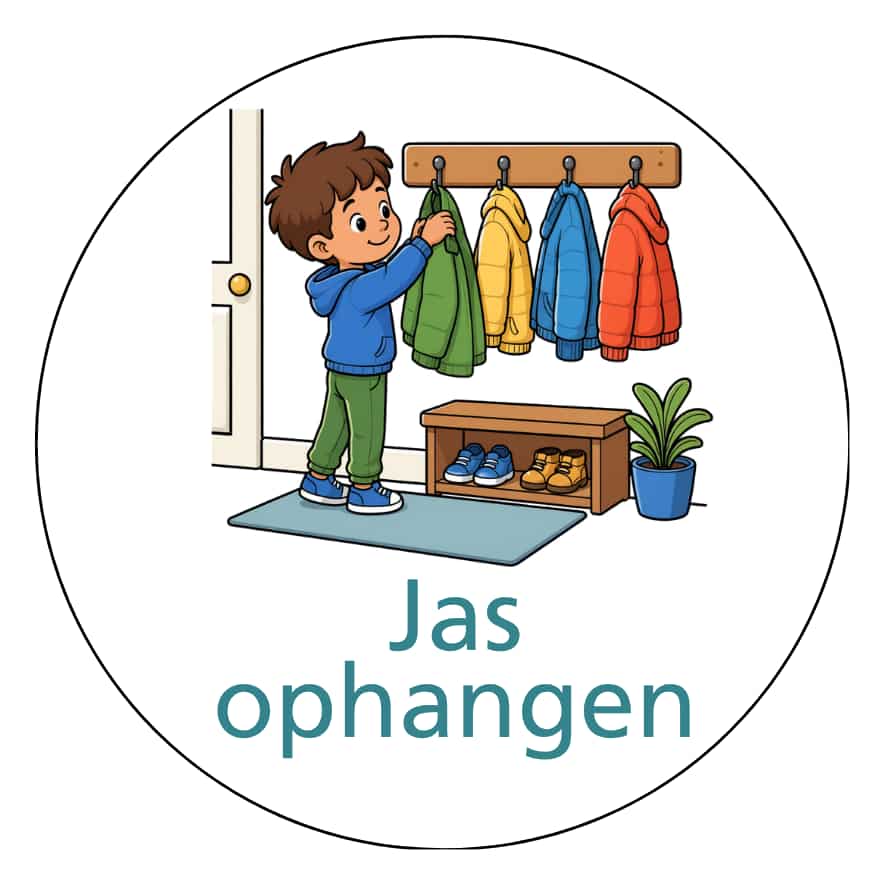 Magnetisch pictogram Jas ophangen