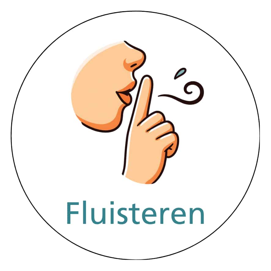 Magnetisch pictogram Fluisteren