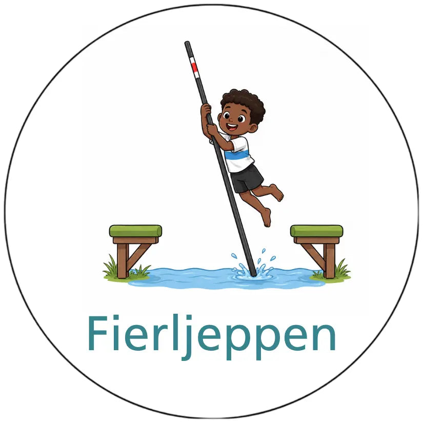 Magnetisch pictogram Fierljeppen