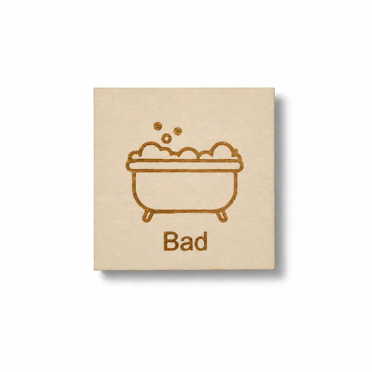 Pictogram bad voor de houten weekplanner