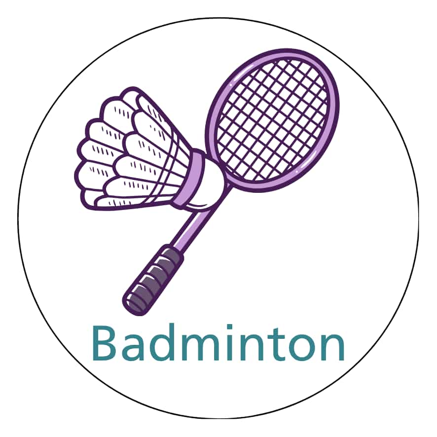 Magnetisch pictogram Badminton