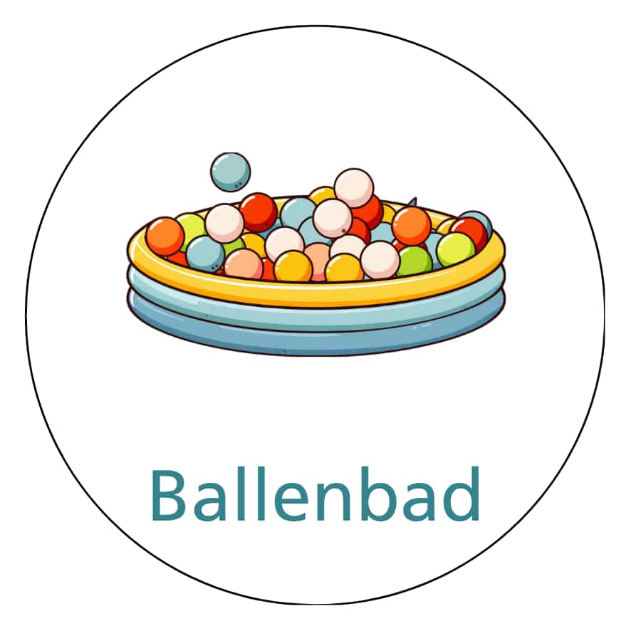 Magnetisch pictogram Ballenbad