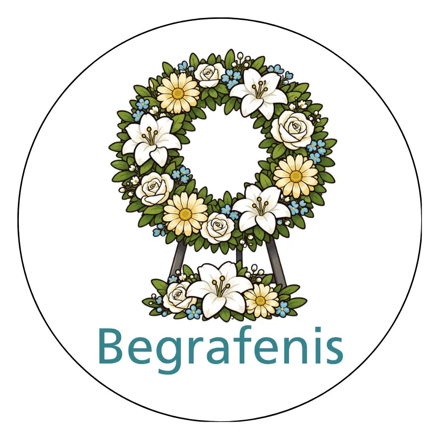 Magnetisch pictogram Begrafenis