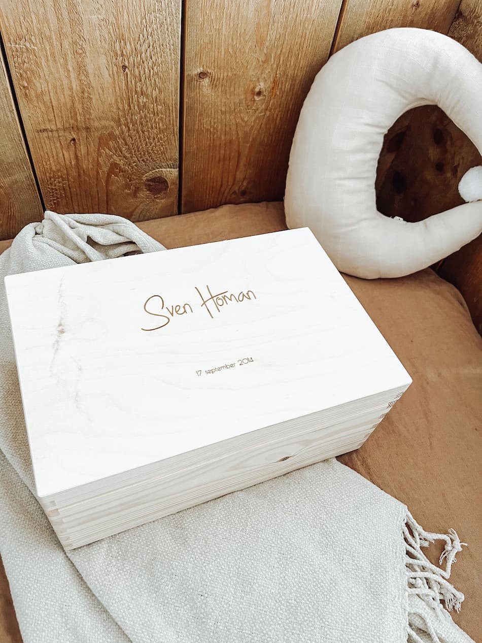 Bewaarbox klein gravure