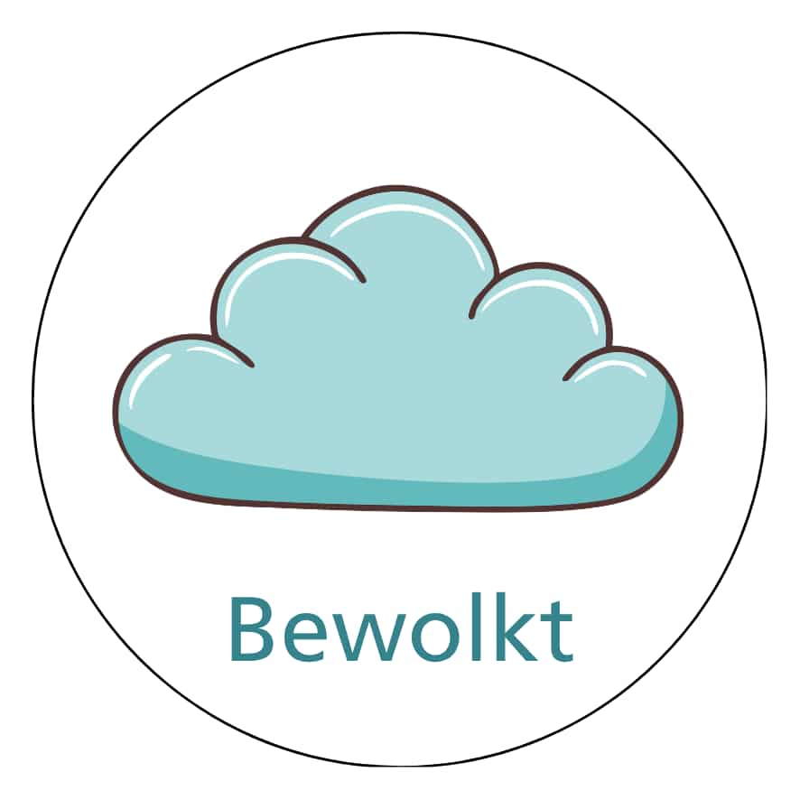 Magnetisch pictogram Bewolkt