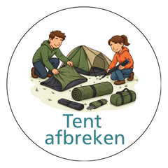 Tent afbreken