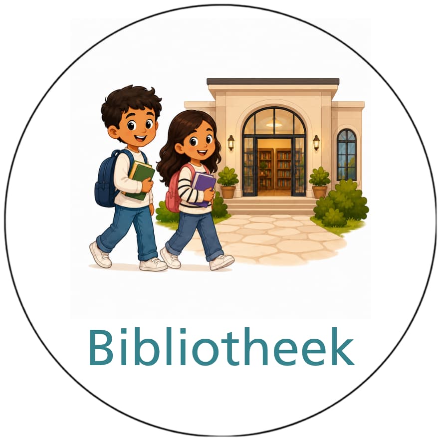 Magnetisch pictogram Bibliotheek